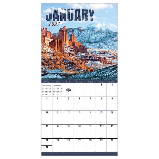 2027 Landscapes Wall Calendar